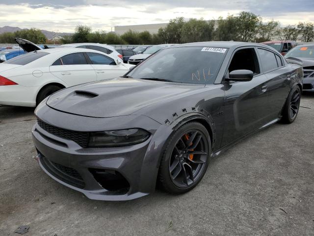 2C3CDXGJ7LH171308 - 2020 DODGE CHARGER SCAT PACK GRAY photo 2