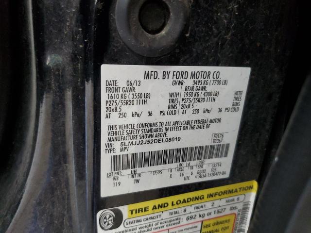 5LMJJ2J52DEL08019 - 2013 LINCOLN NAVIGATOR BLACK photo 13