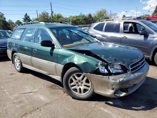 4S3BH6755Y6653342 - 2000 SUBARU LEGACY WAG OUTBACK AWP GREEN photo 4