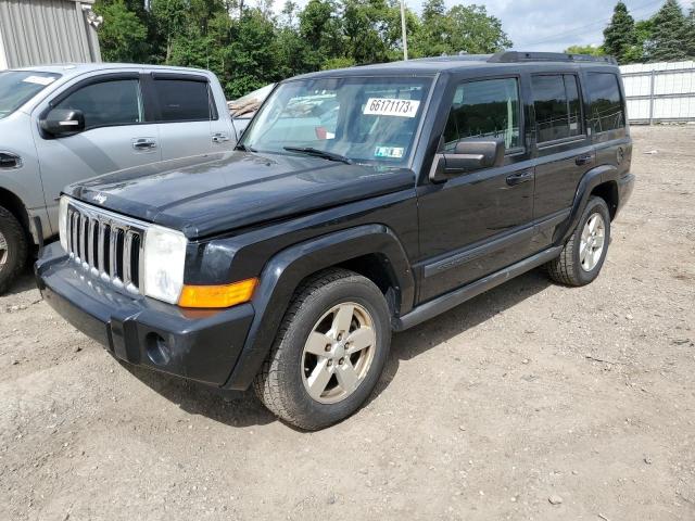 1J8HG48K77C507605 - 2007 JEEP COMMANDER BLACK photo 1