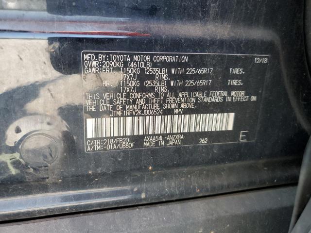 JTMF1RFV2KJ006524 - 2019 TOYOTA RAV4 LE BLACK photo 13