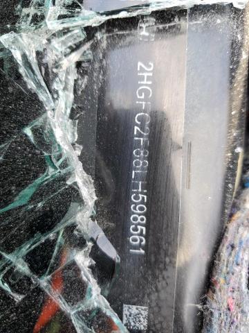 2HGFC2F88LH598561 - 2020 HONDA CIVIC SPORT BLACK photo 13