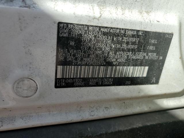 2T3H1RFV3PC229724 - 2023 TOYOTA RAV4 LE 白色 照片 14