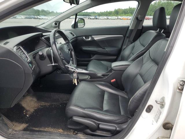 19XFB2F99DE236424 - 2013 HONDA CIVIC EXL WHITE photo 7