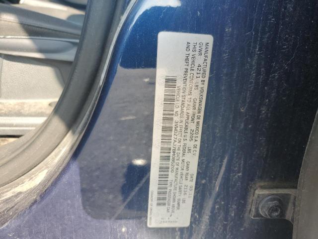 3VWDZ7AJ7BM085200 - 2011 VOLKSWAGEN JETTA SE Mavi foto 12
