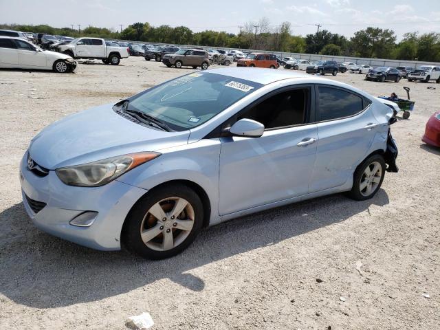 KMHDH4AE0CU421057 - 2012 HYUNDAI ELANTRA GLS BLUE photo 1