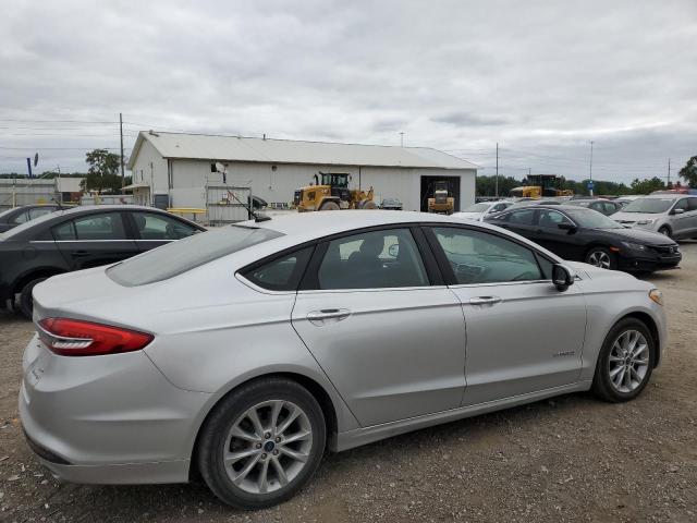 3FA6P0LU7HR325590 - 2017 FORD FUSION SE HYBRID SILVER photo 3