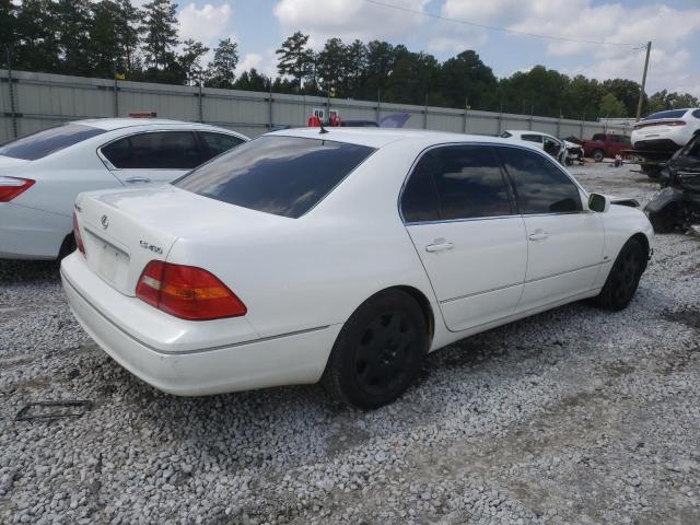 JTHBN30F510010023 - 2001 LEXUS LS 430 WHITE photo 3