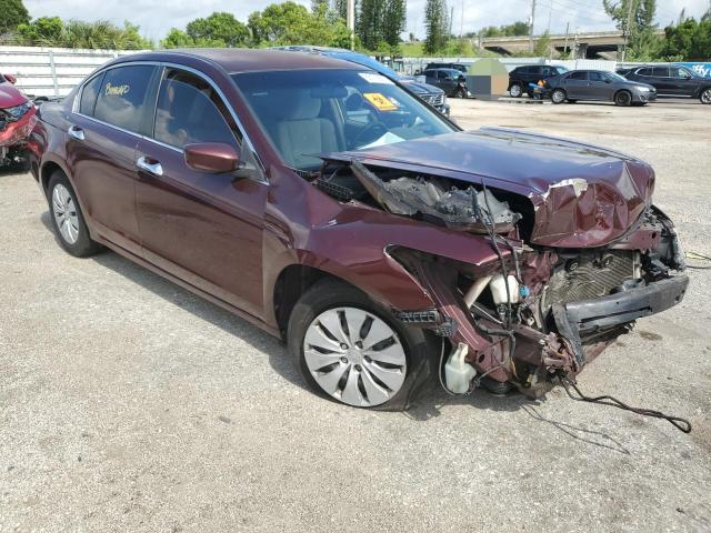 1HGCP26399A170176 - 2009 HONDA ACCORD LX BURGUNDY photo 4