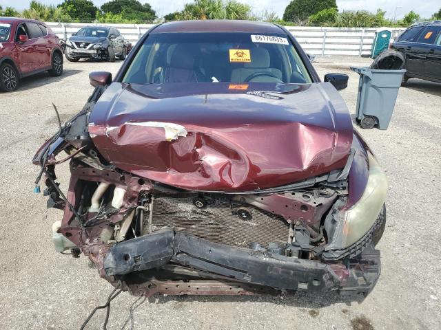 1HGCP26399A170176 - 2009 HONDA ACCORD LX BURGUNDY photo 5