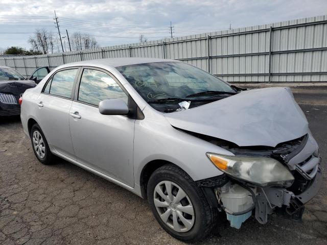 2T1BU4EE9BC612487 - 2011 TOYOTA COROLLA BASE SILVER photo 1