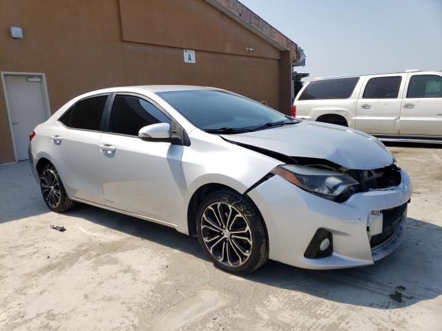 5YFBURHE3FP364106 - 2015 TOYOTA COROLLA L SILVER photo 4