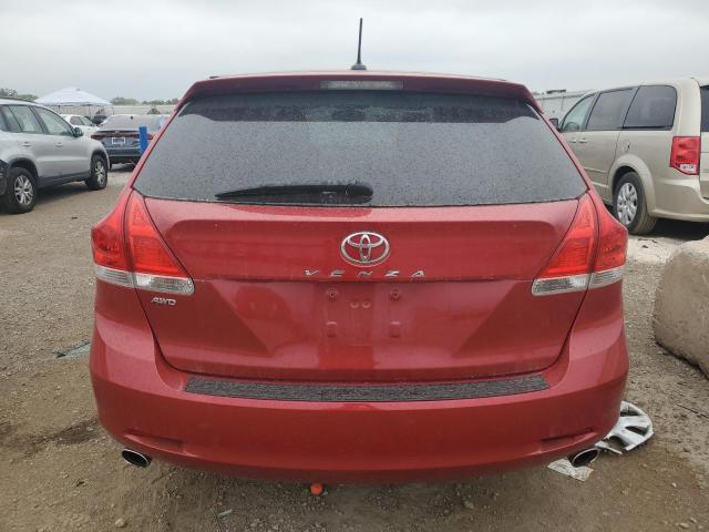 4T3ZK3BB2AU031197 - 2010 TOYOTA VENZA RED photo 6