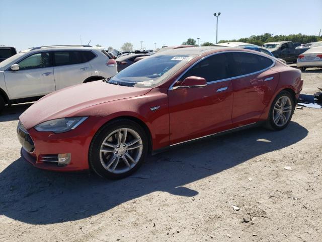 5YJSA1DN1DFP09612 - 2013 TESLA MODEL S Rojo foto 1