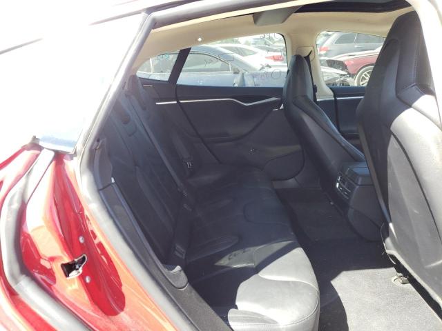 5YJSA1DN1DFP09612 - 2013 TESLA MODEL S Rojo foto 10