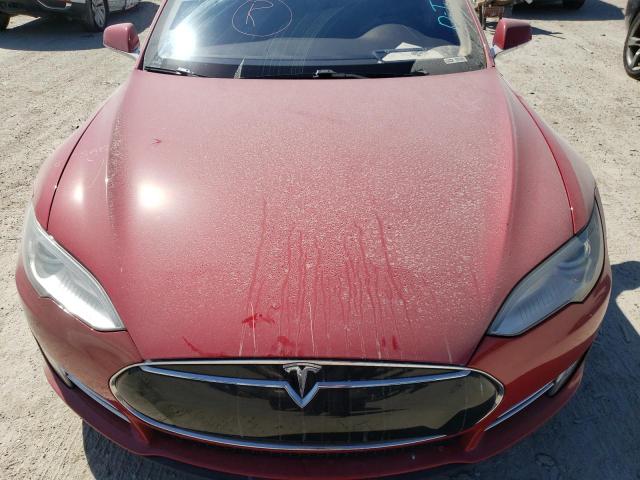 5YJSA1DN1DFP09612 - 2013 TESLA MODEL S Rojo foto 11
