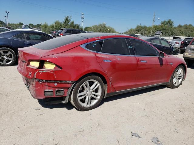 5YJSA1DN1DFP09612 - 2013 TESLA MODEL S Rojo foto 3