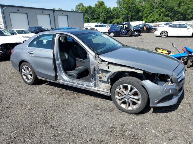 55SWF4KB2FU088573 - 2015 MERCEDES-BENZ C 300 4MATIC SILVER photo 4