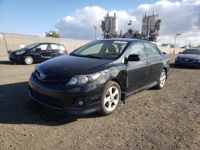 5YFBU4EE8BP001379 - 2011 TOYOTA COROLLA BASE BLACK photo 2