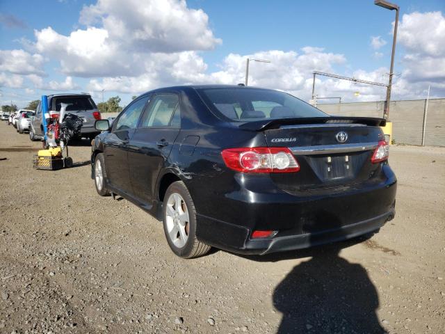 5YFBU4EE8BP001379 - 2011 TOYOTA COROLLA BASE BLACK photo 3