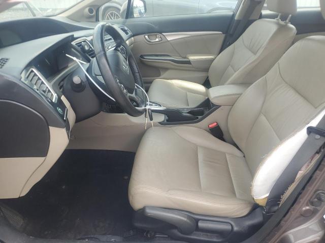 2HGFB2F90DH530901 - 2013 HONDA CIVIC EXL Qəhvəyi foto 7