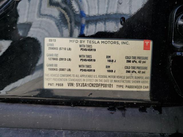 5YJSA1CN2DFP08101 - 2013 TESLA MODEL S Qara foto 12