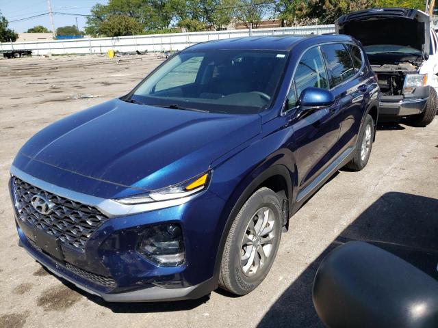 5NMS3CAD5LH239163 - 2020 HYUNDAI SANTA FE SEL BLUE photo 1