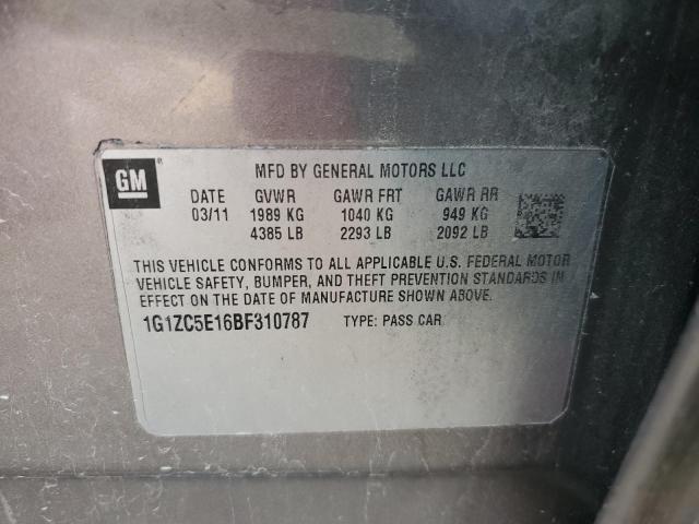 1G1ZC5E16BF310787 - 2011 CHEVROLET MALIBU 1LT BROWN photo 13