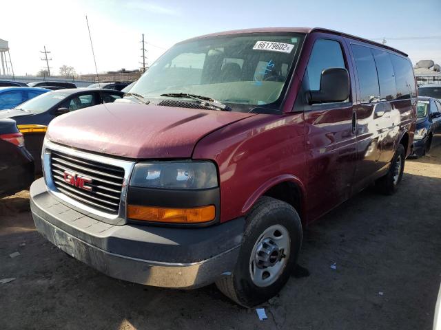 1GJHG35K781104123 - 2008 GMC SAVANA G35 BURGUNDY photo 1