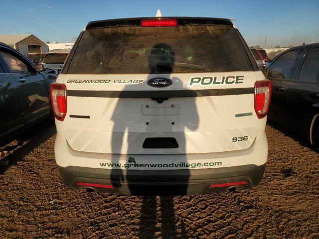 1FM5K8AT4HGB65068 - 2017 FORD EXPLORER POLICE INTERCEPTOR WHITE photo 6