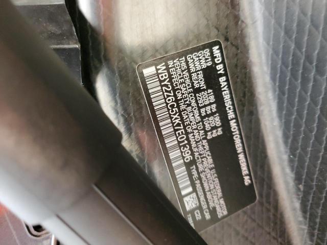 WBY2Z6C5XK7E01396 - 2019 BMW I8 GRAY photo 12