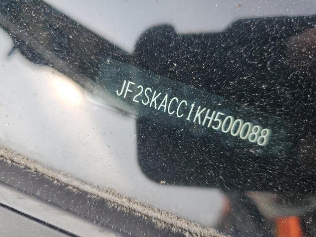 JF2SKACC1KH500088 - 2019 SUBARU FORESTER BLACK photo 13