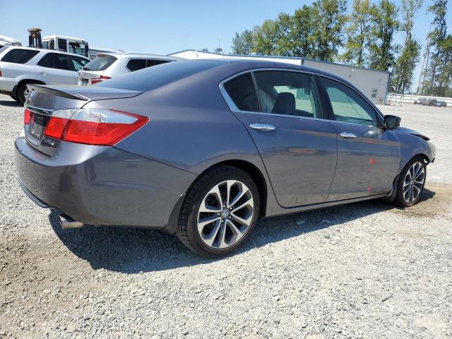 1HGCR2F50FA204321 - 2015 HONDA ACCORD SPORT Сұр фото 3