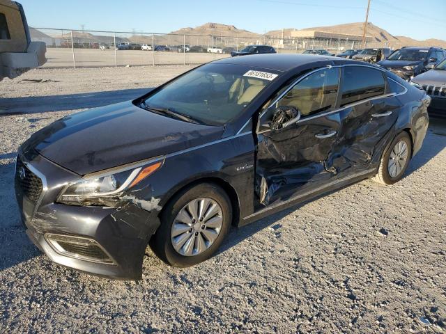 KMHE24L30HA064392 - 2017 HYUNDAI SONATA HYBRID BLACK photo 1