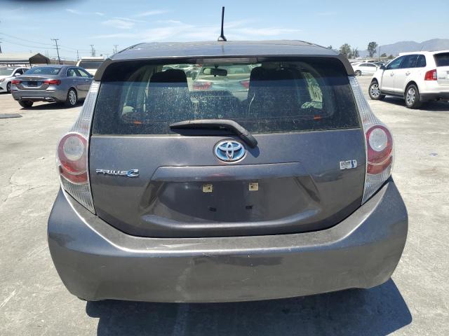 JTDKDTB38D1547040 - 2013 TOYOTA PRIUS C GRAY photo 6