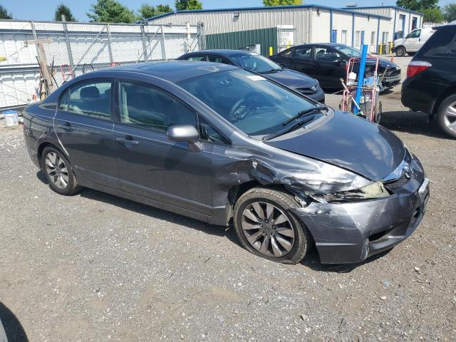 2HGFA16899H340820 - 2009 HONDA CIVIC EX GRAY photo 4