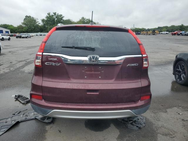 2HKRM4H72GH604425 - 2016 HONDA CR-V EXL برغندي صورة 6