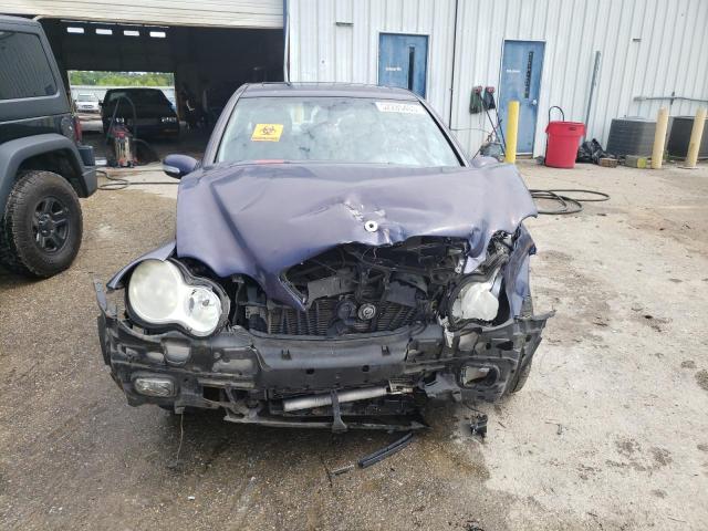 WDBRF54H76A836571 - 2006 MERCEDES-BENZ C 280 BLUE photo 5