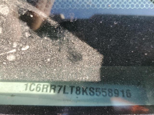 1C6RR7LT8KS558916 - 2019 RAM 1500 CLASS SLT თეთრი ფოტო 12