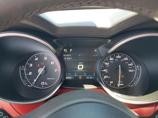 ZASFAKNN2J7B78936 - 2018 ALFA ROMEO STELVIO TI SPORT RED photo 9