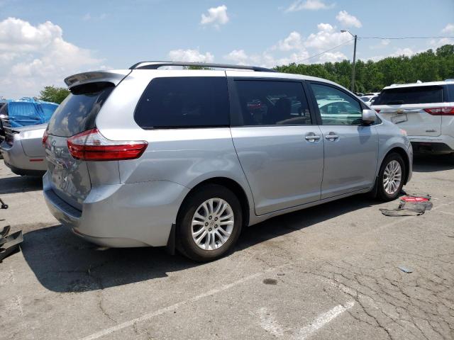 5TDYK3DC2FS680427 - 2015 TOYOTA SIENNA XLE 银色 照片 3