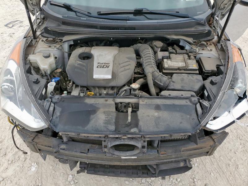 KMHTC6AE0DU153926 - 2013 HYUNDAI VELOSTER TURBO 银色 照片 11