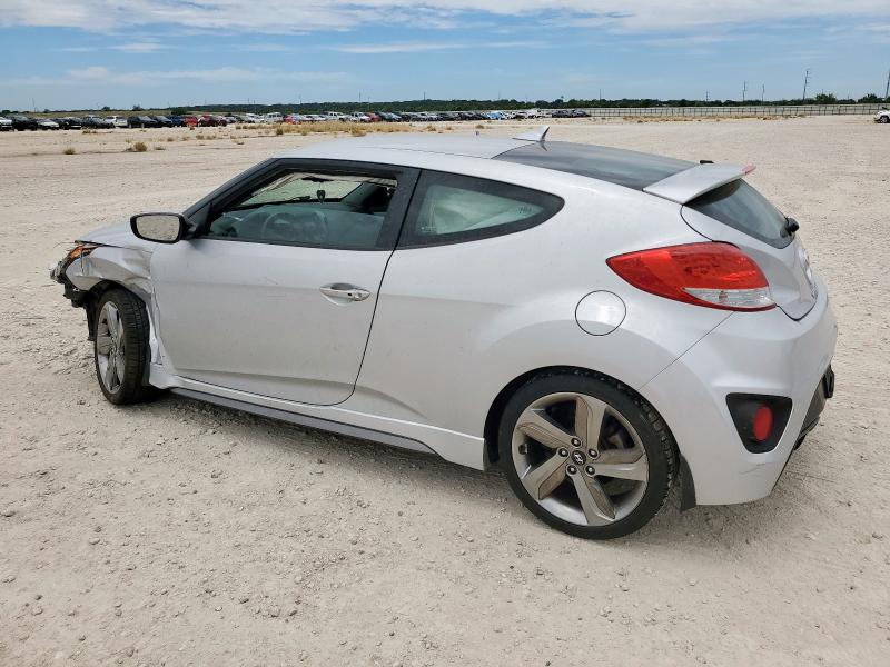 KMHTC6AE0DU153926 - 2013 HYUNDAI VELOSTER TURBO 银色 照片 2