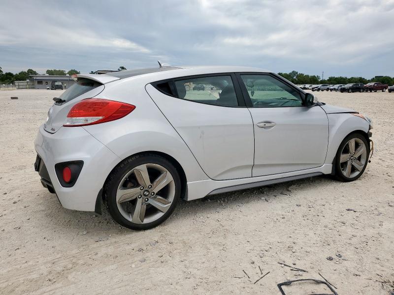 KMHTC6AE0DU153926 - 2013 HYUNDAI VELOSTER TURBO 银色 照片 3
