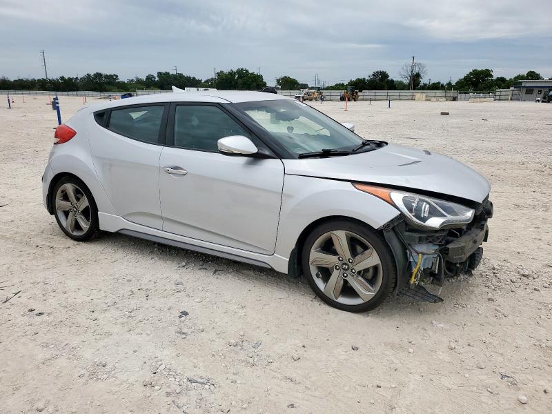 KMHTC6AE0DU153926 - 2013 HYUNDAI VELOSTER TURBO 银色 照片 4