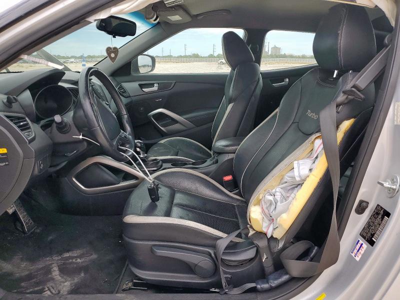 KMHTC6AE0DU153926 - 2013 HYUNDAI VELOSTER TURBO 银色 照片 7