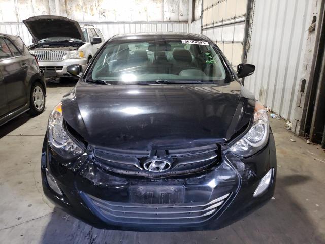 KMHDH4AE7CU353775 - 2012 HYUNDAI ELANTRA GLS BLACK photo 5