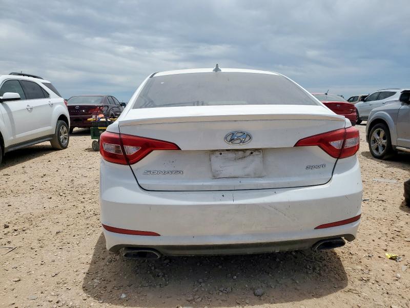 5NPE34AF2GH322885 - 2016 HYUNDAI SONATA SPORT WHITE photo 6