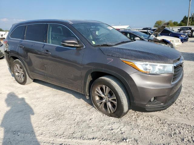 5TDKKRFH1FS065465 - 2015 TOYOTA HIGHLANDER XLE GRAY photo 4