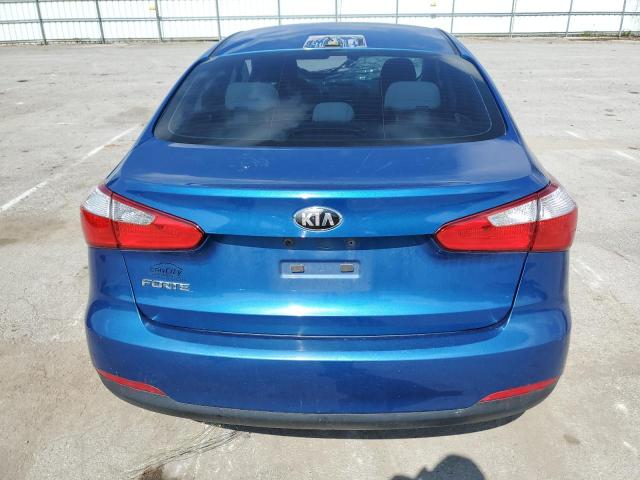 KNAFX4A69E5223788 - 2014 KIA FORTE LX BLUE photo 6